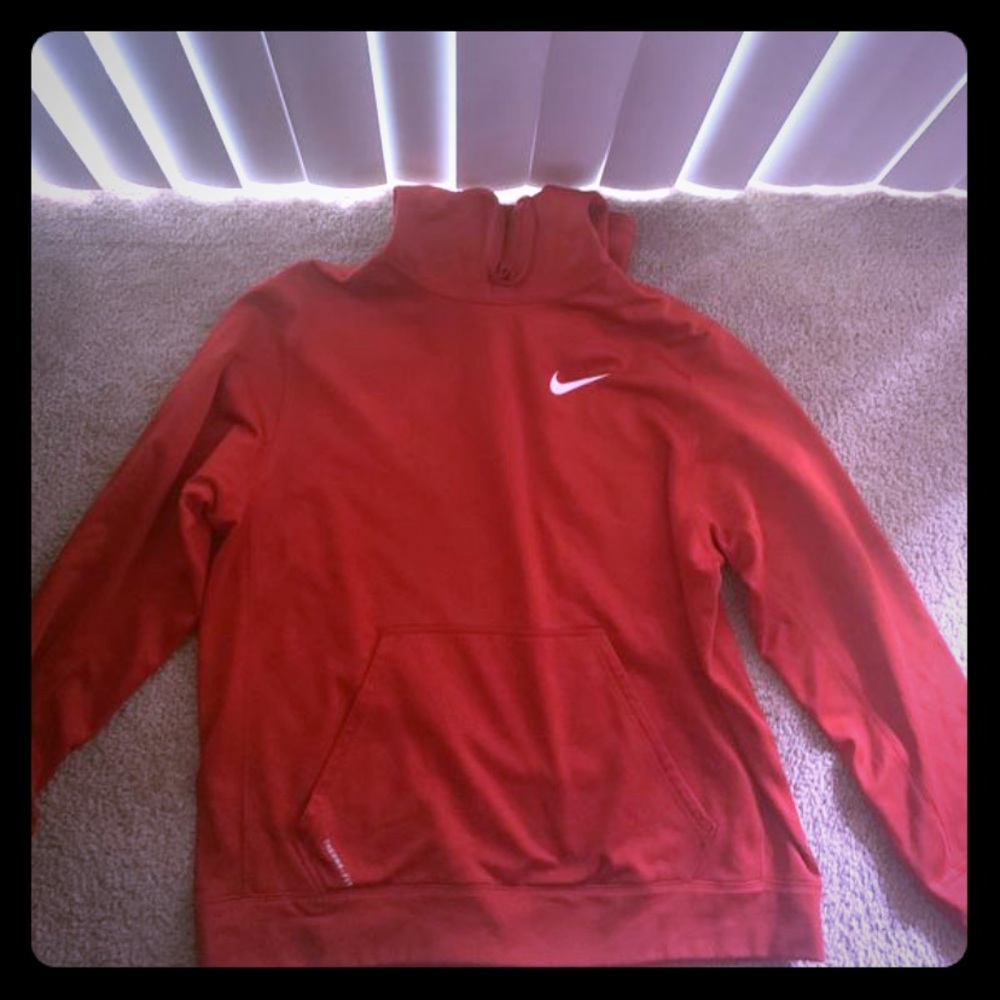 Nike red hoodie